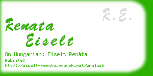 renata eiselt business card